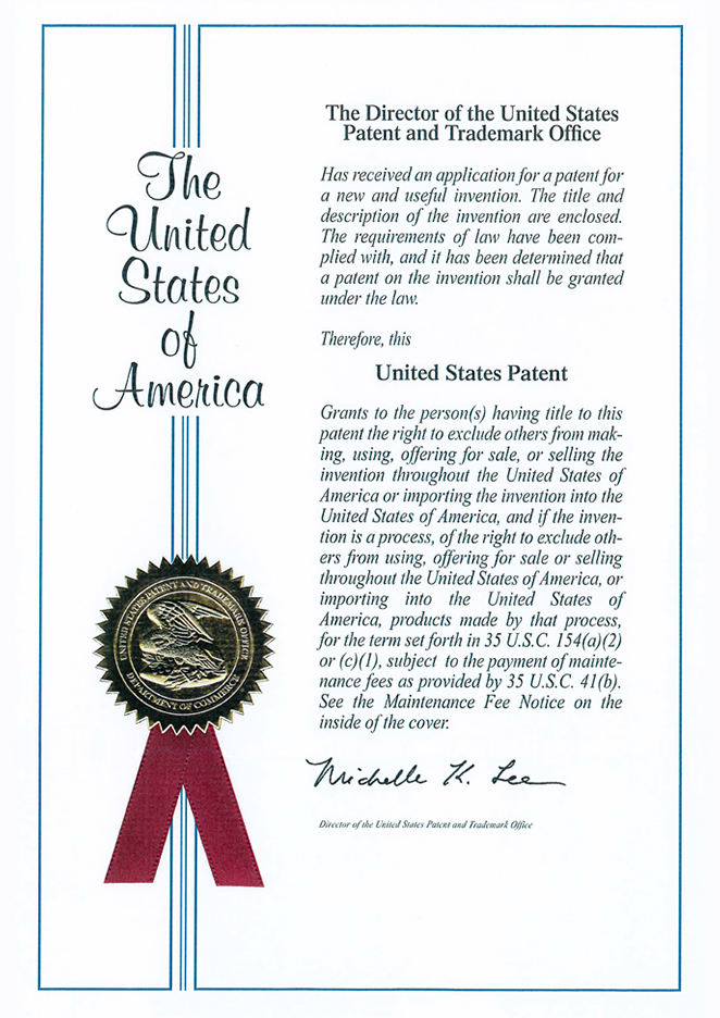 United States Patent registration
